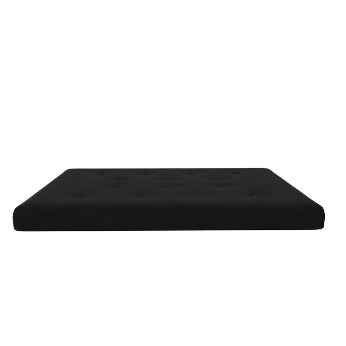 Signature Sleep Braga Full Bonnell Coil Futon Mattress - Black