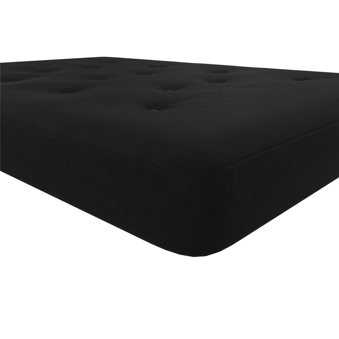 Signature Sleep Braga Full Bonnell Coil Futon Mattress - Black