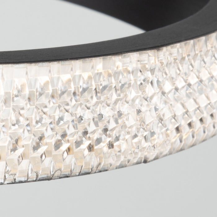 Nova 30 W LED Black Flush Mount