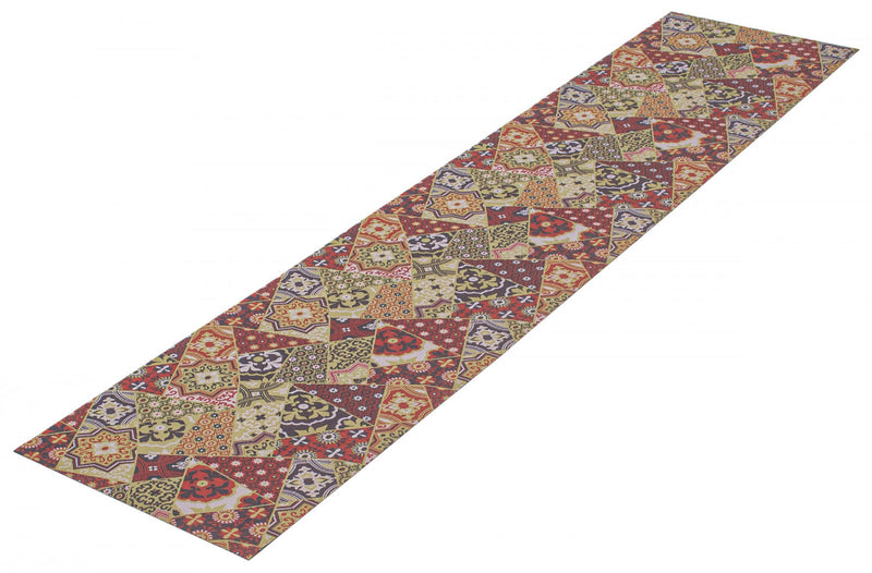 Bellezza Red / Green 2'2\" x 16'0\" Area Rug