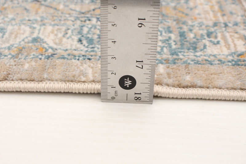 Baina Heriz Beige-Grey Area Rug - 6'7\" x 9'10\"