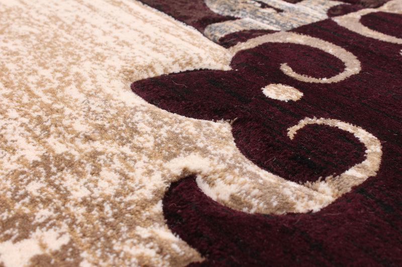 Neda Burgundy Area Rug - 6'7\" X 9'6\" 