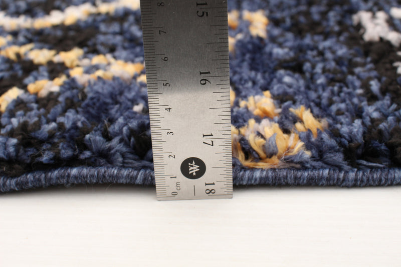 Makondo Classic Navy Blue Area Rug - 6'7\" x 9'6\"