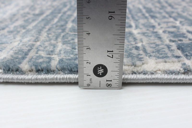 Kecia Blue/cream Rug 6'7\" X 9'6\" Area Rug