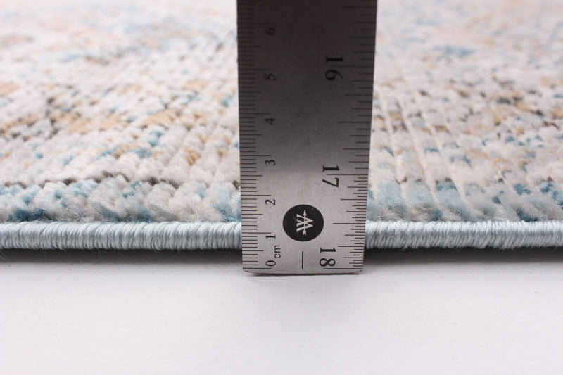 Leandra Taupe/blue Rug 5'3\" X 7'3\" Area Rug
