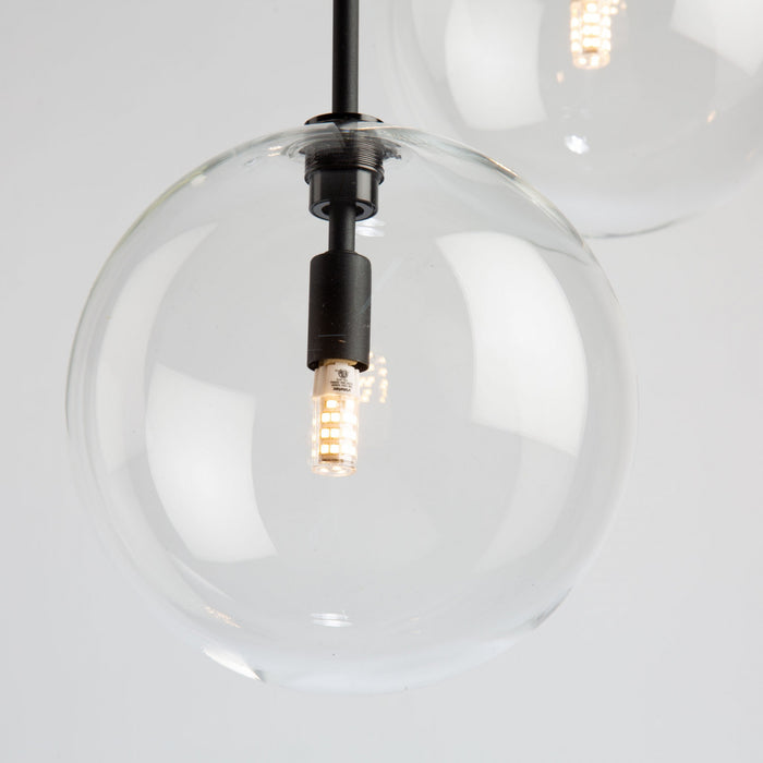 Pinpoint 3-Light Black Pendant
