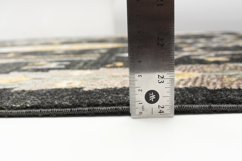 Pine Black Machine Washable Area Rug - 8'0\" x 10'0\"