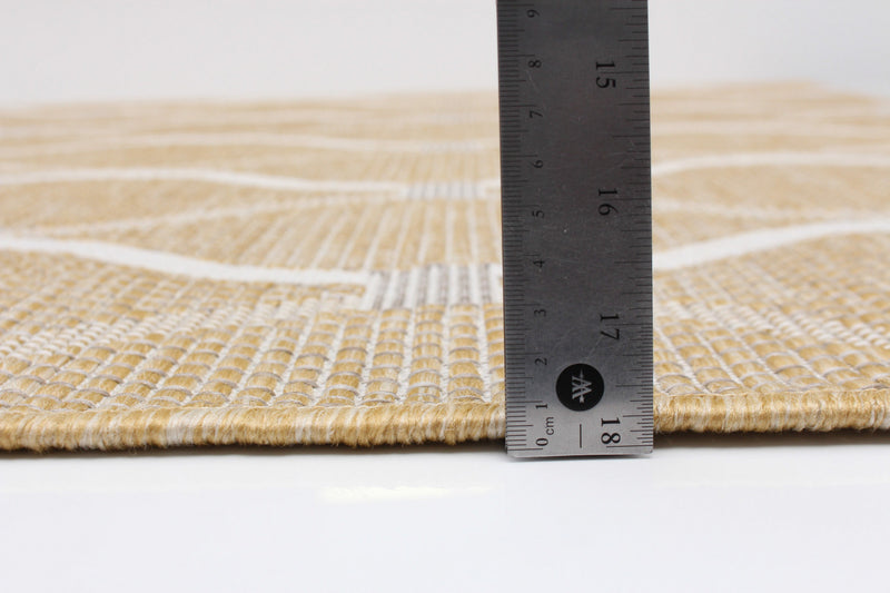 Neisha Abstract Gold Rug 6'7\" X 9'6\" Area Rug