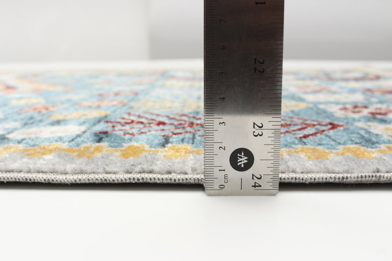 Gypsy Blue Machine Washable Area Rug - 6'0\" x 9'0\"