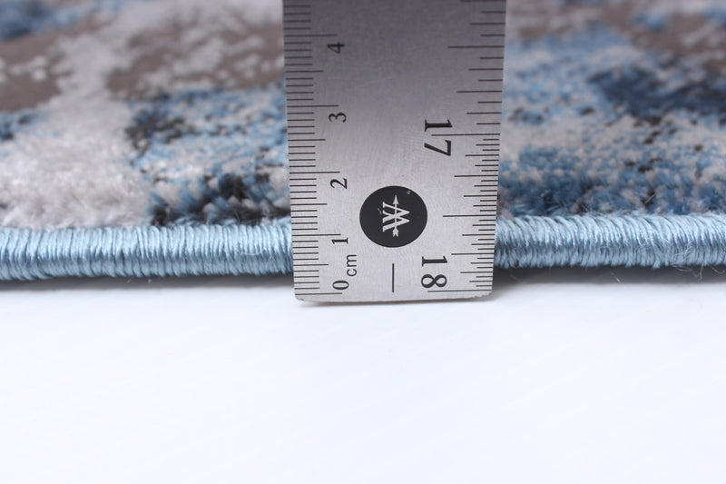 Blue Marble Area Rug - 5'3\" x 7'3\"