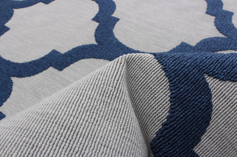 Sophie Grey-Navy Area Rug - 3'11\" x 5'7\"