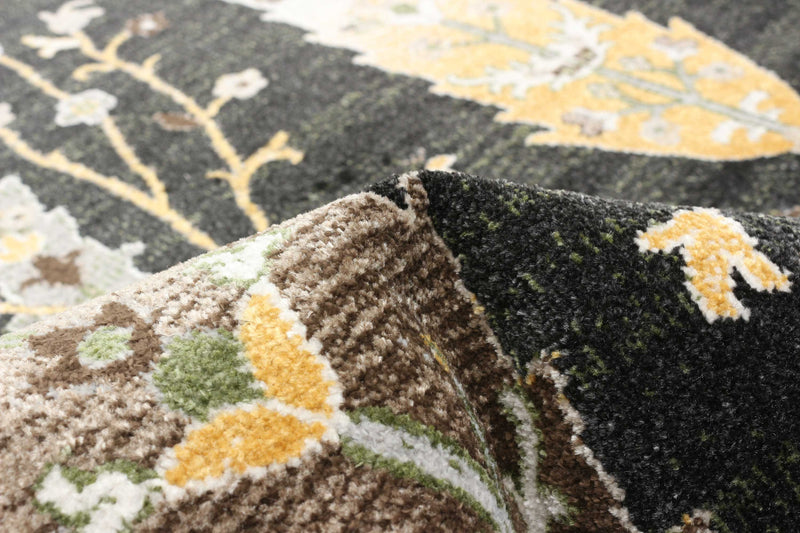 Pine Black Machine Washable Area Rug - 8'0\" x 10'0\"