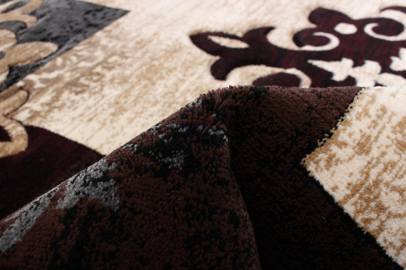 Neda Burgundy Area Rug - 6'7\" X 9'6\" 