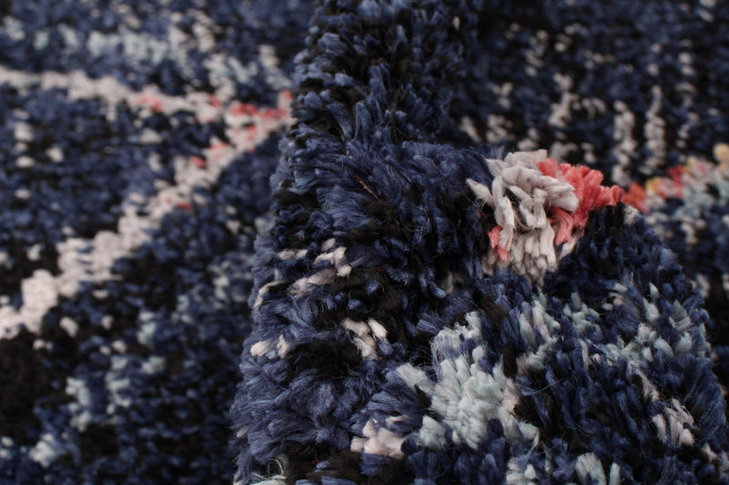 Makondo Abstract Navy Blue Area Rug - 8'0\" x 10'0\"