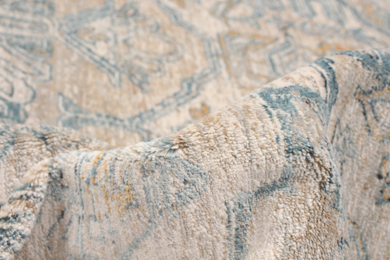 Baina Heriz Beige-Grey Area Rug - 5'3\" x 6'7\"