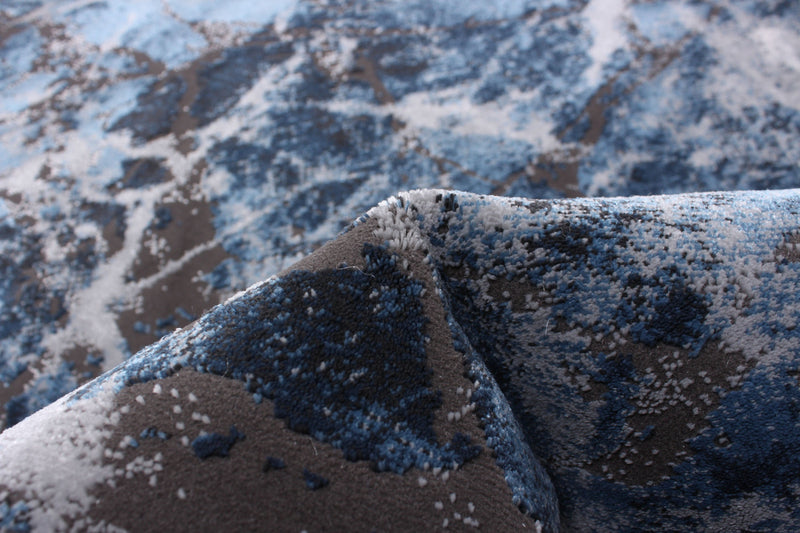 Blue Marble Area Rug - 5'3\" x 7'3\"