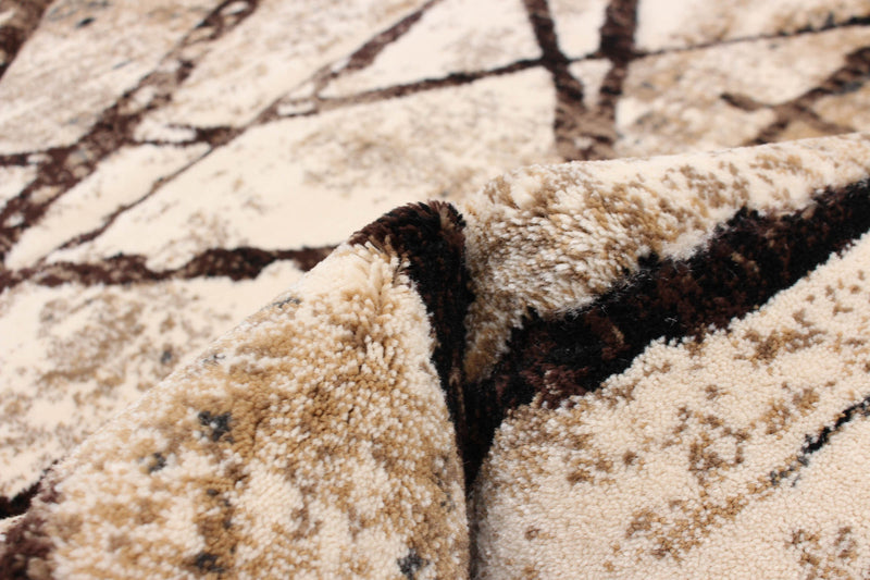 Cherokee Chocolate, Gold Area Rug - 5'3\" X 7'3\" 