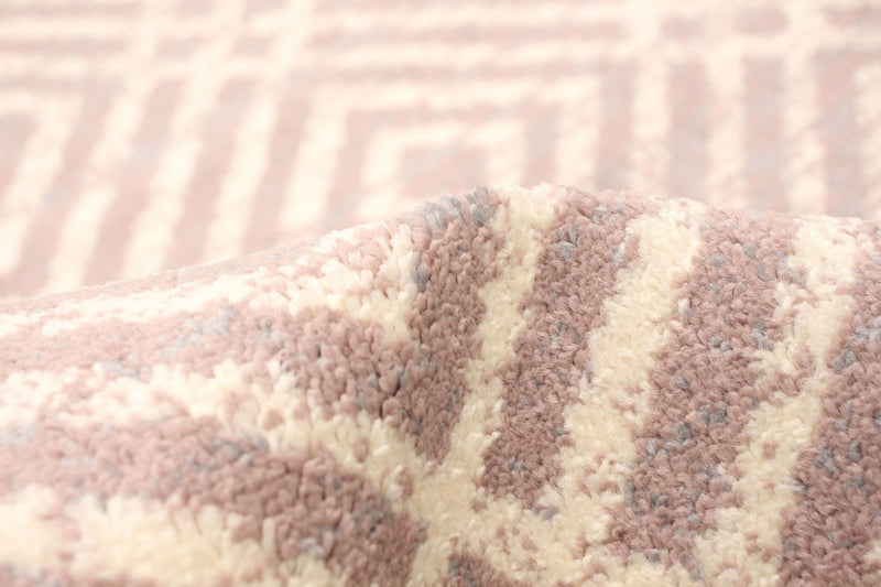 Electra Silver-Rose Area Rug - 5'3\" x 7'3\"