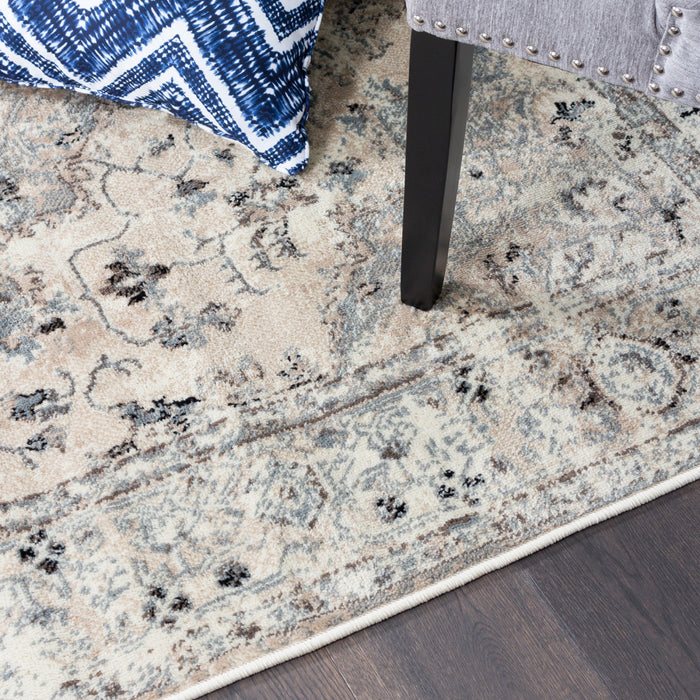 Far Beige 3x5 Area Rug