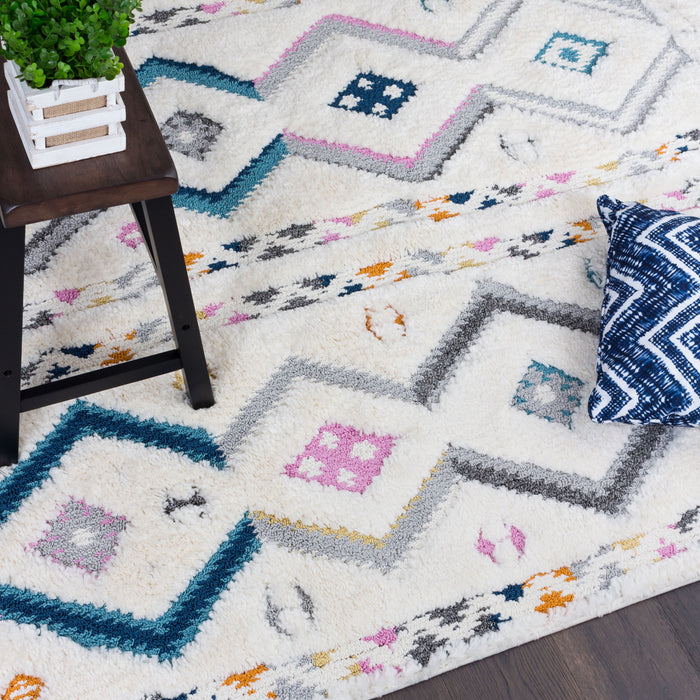 Lola Chevron 7x10 Area Rug