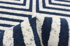 Dodie Blue-Ivory 6'7" x 9'6" Area Rug