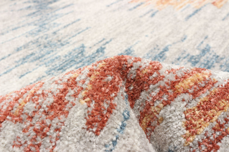 Vera Sun Ivory/Blue Area Rug - 5'2\" x 7'5\"