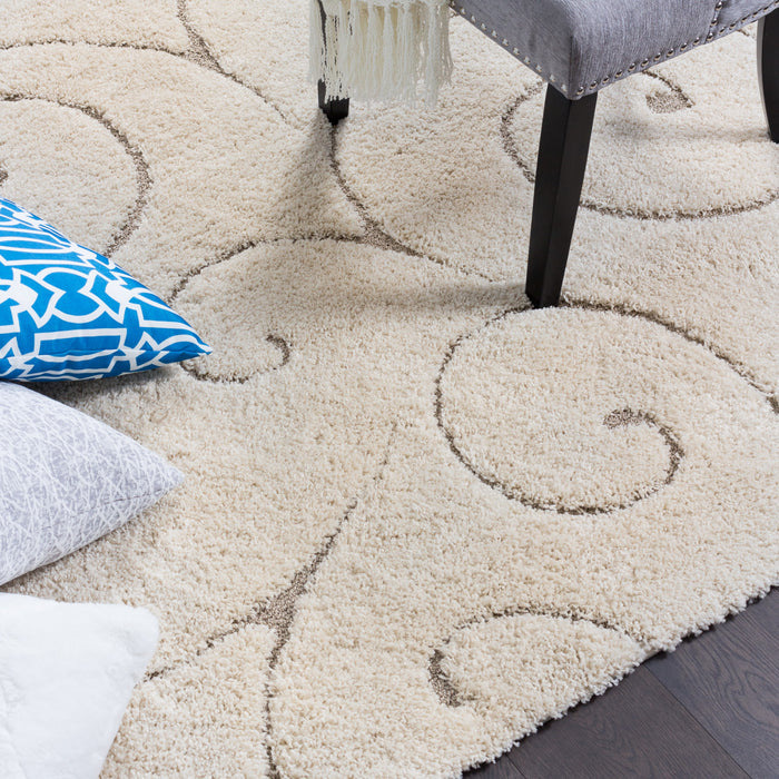 Oakville Cream Flora 4x6 Area Rug