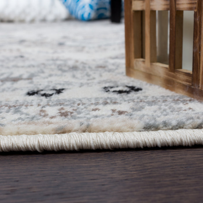 Far Grey 3x5 Area Rug