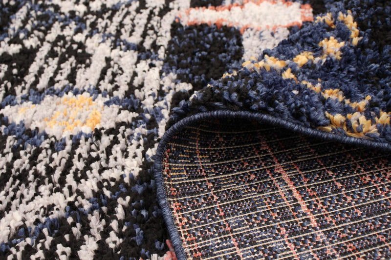 Makondo Classic Navy Blue Area Rug - 6'7\" x 9'6\"