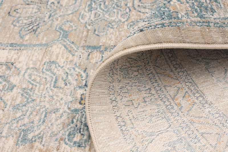 Baina Heriz Beige-Grey Area Rug - 5'3\" x 6'7\"