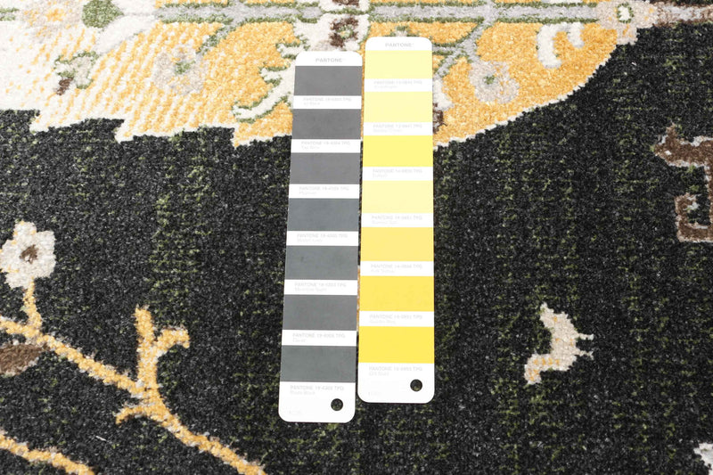 Pine Black Machine Washable Area Rug - 8'0\" x 10'0\"