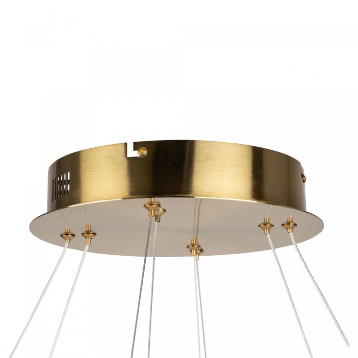 Stella 65 W LED Brushed Brass Chandelier