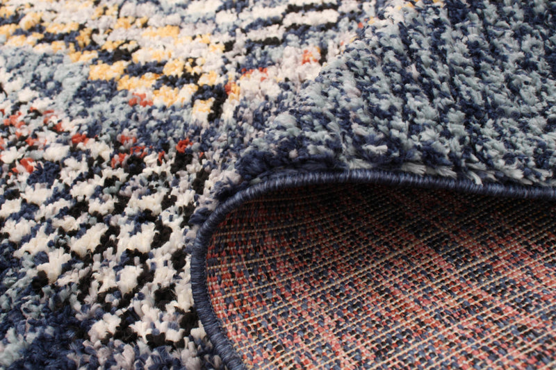 Makondo Mosaique Blue Area Rug - 5'3\" x 7'3\"