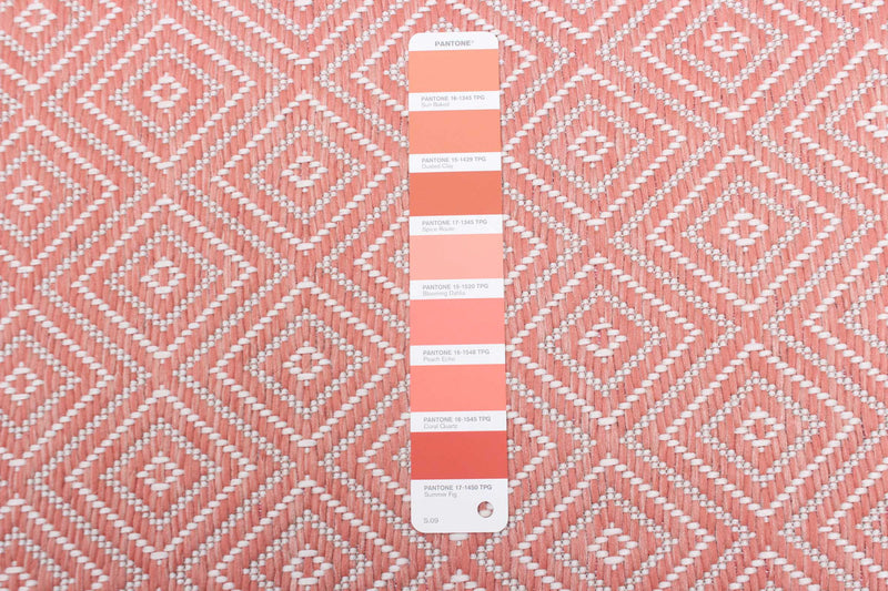 Neisha Diamond Coral Rug 6'7\" X 9'6\" Area Rug