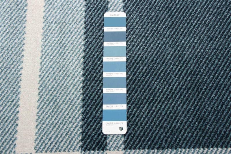 Roma Blue Machine Washable Area Rug - 5'0\" x 7'0\"