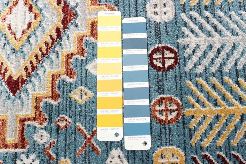 Gypsy Blue Machine Washable Area Rug - 3'0\" x 5'0\"