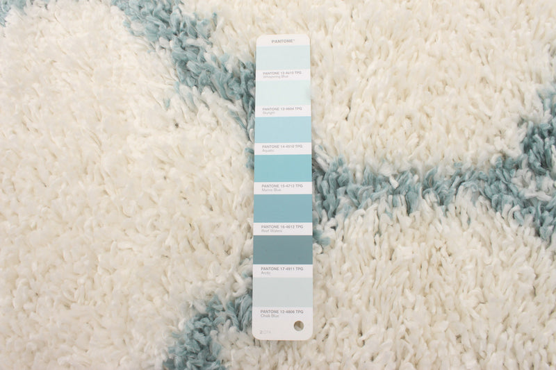 Helma Trellis Cream Shag 5'3\" X 7'3\" Area Rug