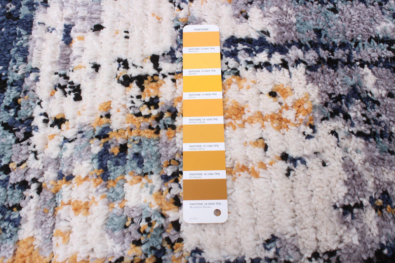Paloma Marble Blue Area Rug - 6'7\" x 9'6\"