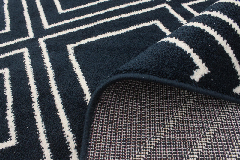 August Geod Navy-White 7'10\" x 10'2\" Area Rug