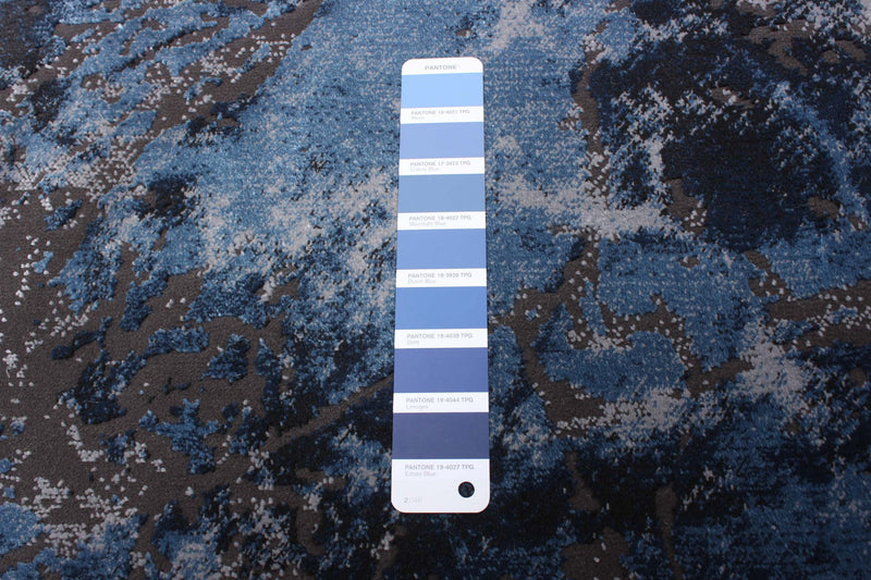 Blue Marble Area Rug - 5'3\" x 7'3\"