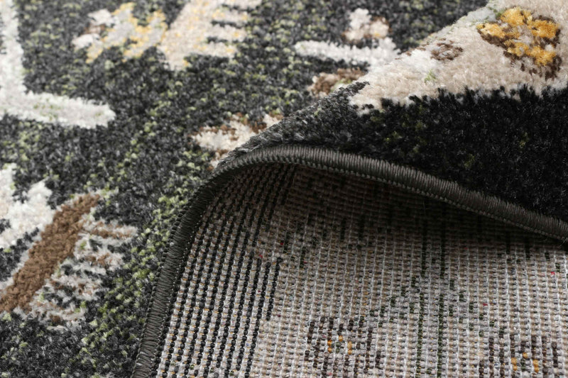 Pine Black Machine Washable Area Rug - 2'6\" x 8'0\"