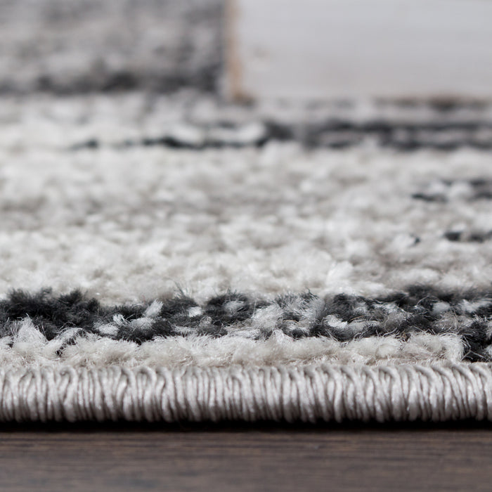 Lav Grey Waves 4x6 Area Rug