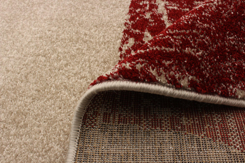 Ellegance Ivory / Red 6'7\" x 9'6\" Area Rug