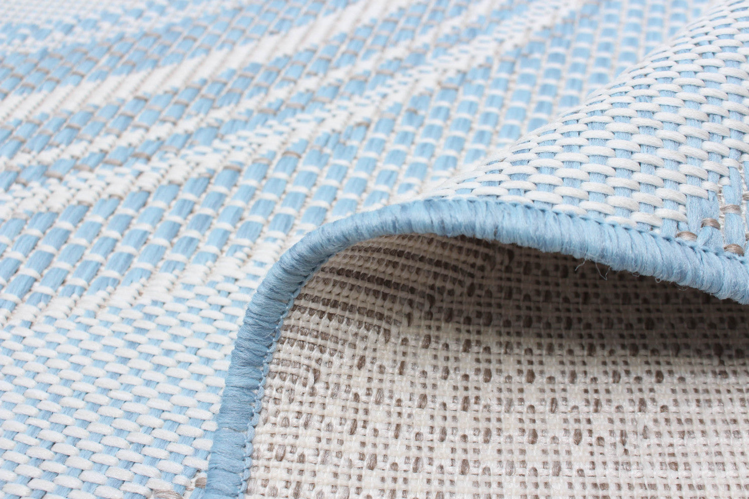 Neisha Modern Light Blue Rug 6'7