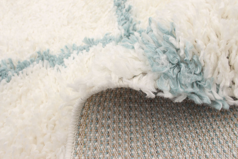 Helma Trellis Cream Shag 5'3\" X 7'3\" Area Rug