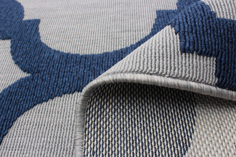Sophie Grey-Navy Area Rug - 6'7\" x 9'6\"