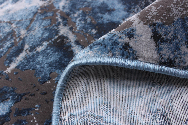 Blue Marble Area Rug - 5'3\" x 7'3\"