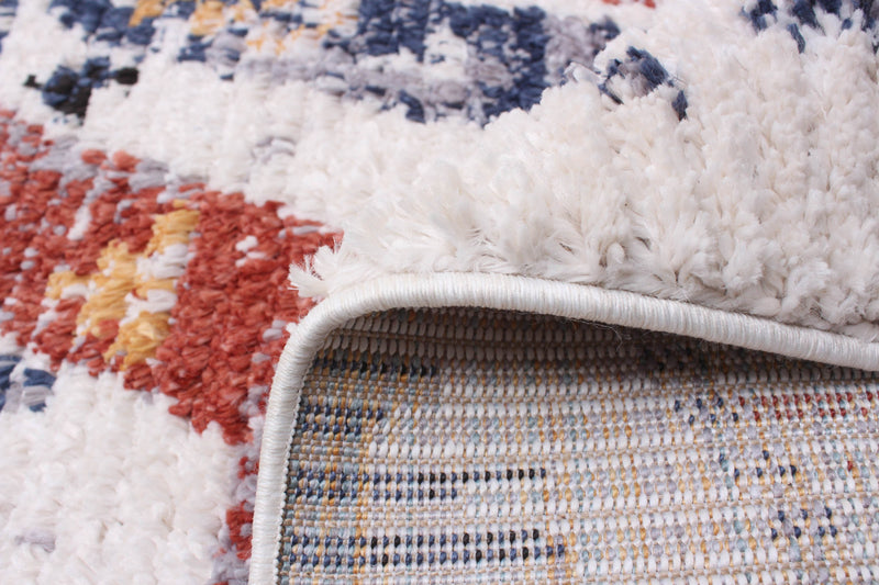 Paloma Quashqai White Area Rug - 6'7\" x 9'6\"