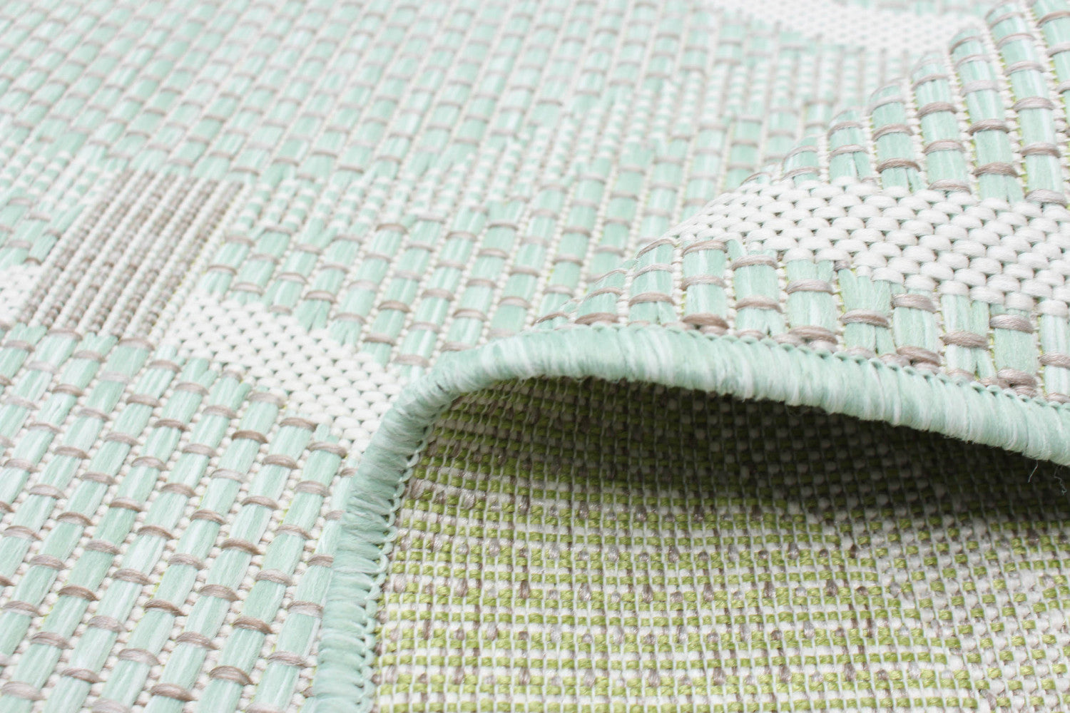 Neisha Abstract Mint Rug 5'3