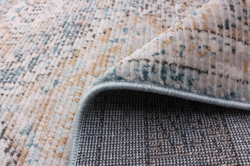 Leandra Taupe/blue Rug 3'11\" X 5'11\" Area Rug